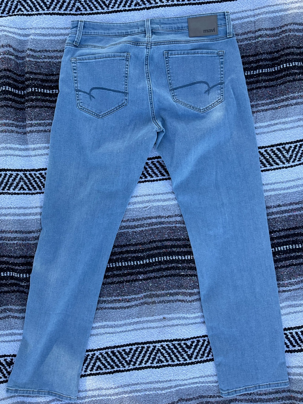 Mavi High-Rise Jeans in Light Blue Wash